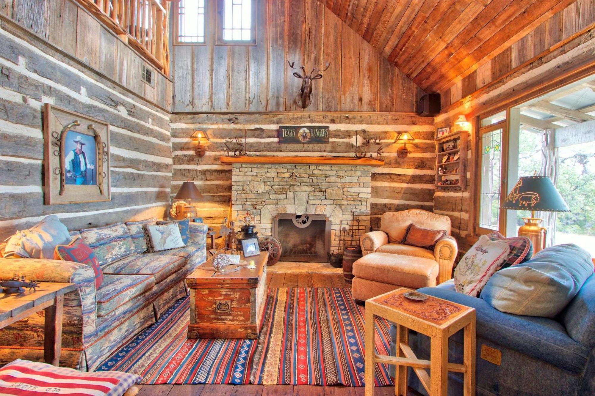 Log Cabin At Old Glory Ranch Wimberley Kültér fotó