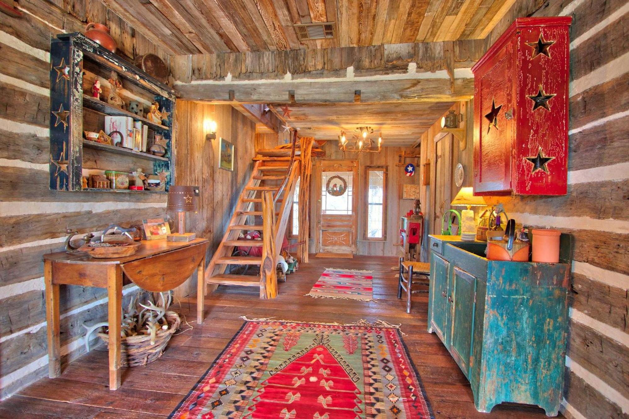 Log Cabin At Old Glory Ranch Wimberley Kültér fotó