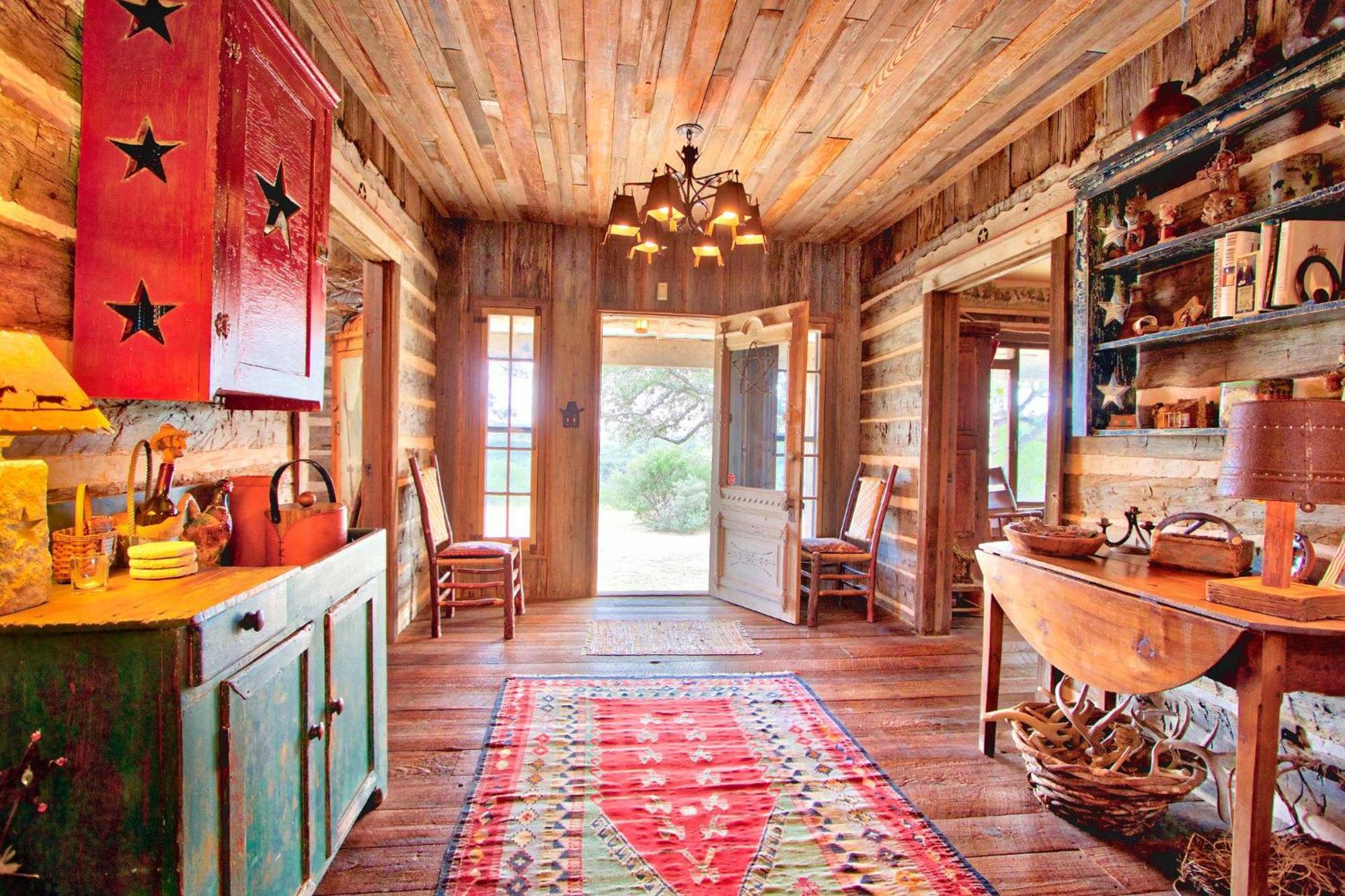 Log Cabin At Old Glory Ranch Wimberley Kültér fotó